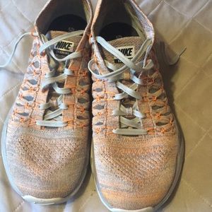 Orange and gray Nike’s